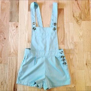 NWOT Light Blue Spring/Summer Shortalls